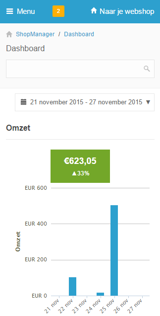 De mobiele shopmanager